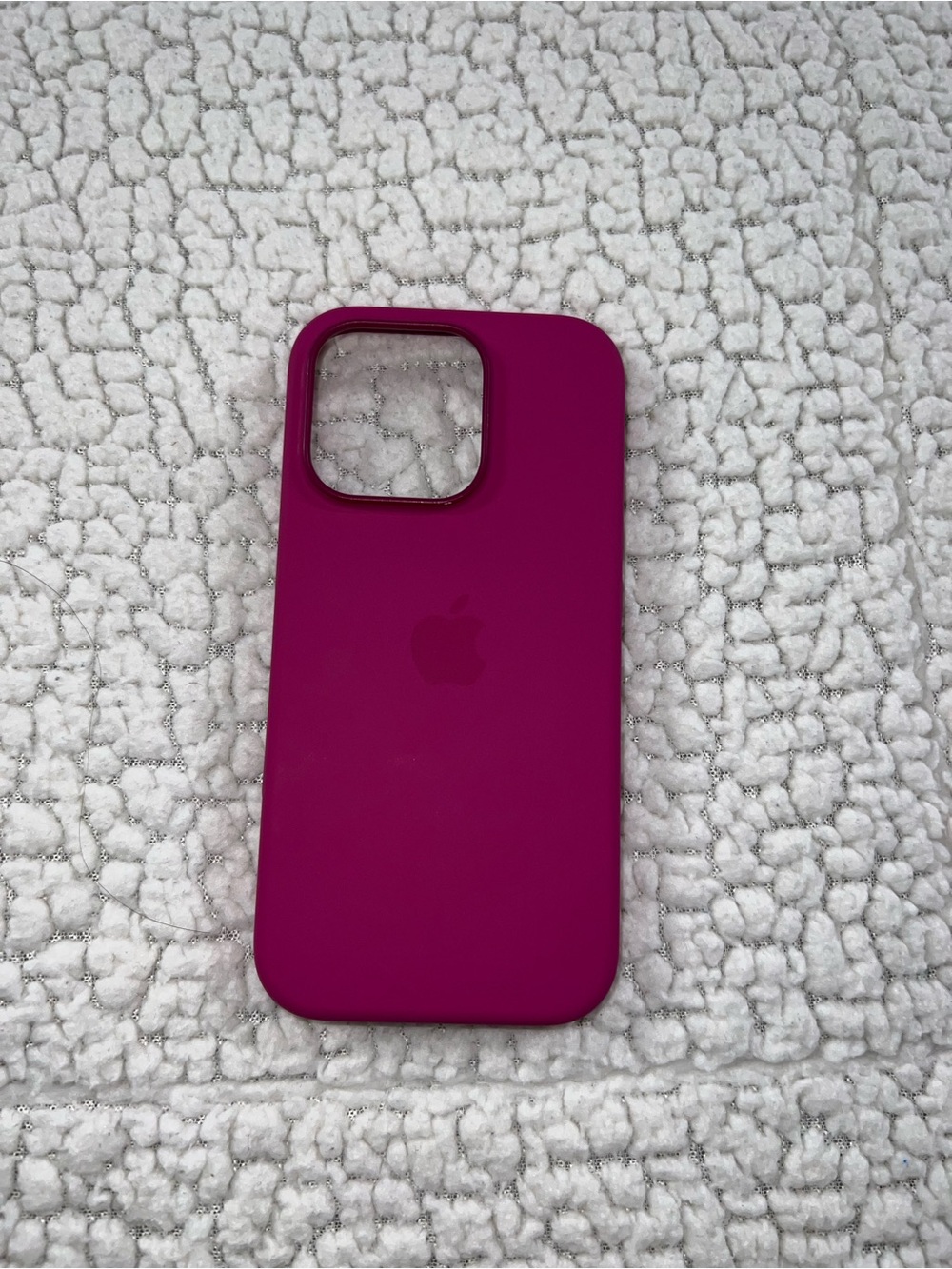 Apple Silicone iPhone 13/14/15 Pro Case - Fuchsia/Magenta